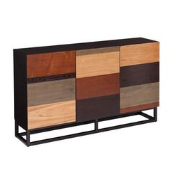 Mixed Tonal Wooden Console Table by BrylaneHome in Multi