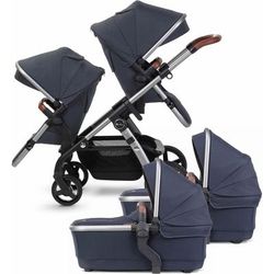 Silver Cross 2021 Wave Twin Stroller - Indigo
