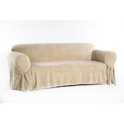 Royal Velvet Slipcover by Classic Slipcovers in Tan (Size CHAIR)