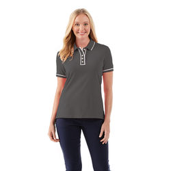 Original Penguin OGKSA092 Women's Earl Golf Polo Shirt in Caviar size Large | Polyester