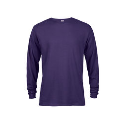 Delta 61748 Pro Weight Adult 5.2 oz. Long Sleeve Top in Purple size Medium | Cotton