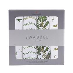 Dino Days Cotton Muslin Swaddle 4PK - Newcastle Classics 4000