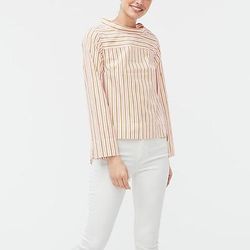 J. Crew Tops | J.Crew Shirt, New | Color: Pink/White | Size: 10