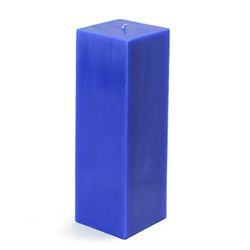 3 X 9 Inch Blue Square Pillar Candle- Jeco Wholesale CPZ-160