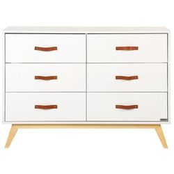dadada Tribeca 6-Drawer Dresser - White / Natural
