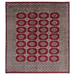 Handmade One-of-a-Kind Bokhara Wool Rug (Pakistan) - 6'9 x 7'4