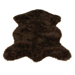 Polar Bear Pelt White Area Rug