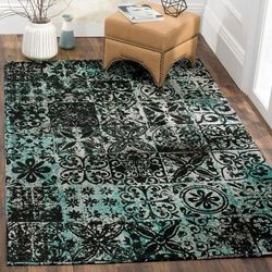 SAFAVIEH Classic Vintage Boho Zela Distressed Oriental Cotton Rug