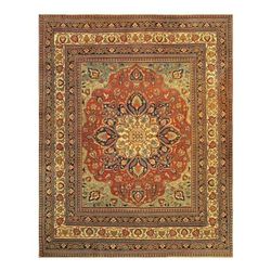 Pasargad DC Rust Persian Antique Mashad Dorokhsh - 10' x 13'