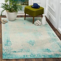 SAFAVIEH Classic Vintage Boho Coletta Distressed Oriental Cotton Rug