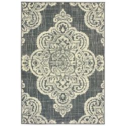 Style Haven Marianna Center Medallion Loop Pile Indoor Outdoor Rug