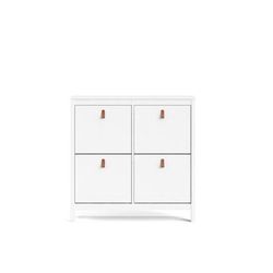 Madrid 4 Drawer Shoe Cabinet in White - Tvilum 796654949