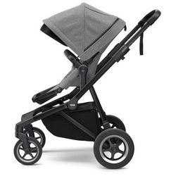 Thule Sleek Single-to-Double Stroller - Black / Grey Melange