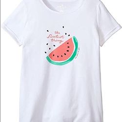 Kate Spade Shirts & Tops | Kate Spade Girls Watermelon Graphic Tee | Color: White | Size: 4g