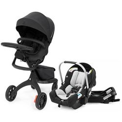 Stokke Xplory X + Stokke Pipa Travel System Bundle - Rich Black / Black