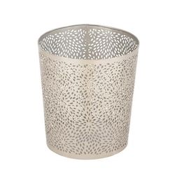 Juniper + Ivory 10 In. x 9 In. x 9 In. Contemporary Small Waste Bin Silver Metal - Juniper + Ivory 49689