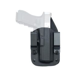 Texas 1836 KYDEX Recruiter / Mag Carrier - Hybrid IWB Kydex/Ecoleather Holster Ambidextrous Hand Springfield Armory Hellcat 3in With No Attachment
