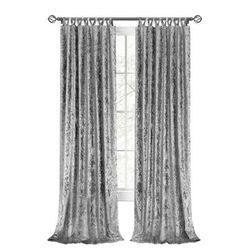 Wide Width Harper Criss-Cross Window Curtain Panel - 50x63 by Achim Home Décor in Grey (Size 50" W 84" L)