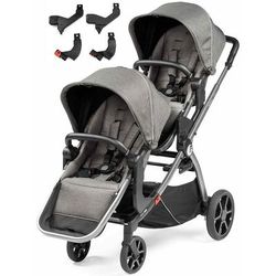 Peg Perego YPSI Double Stroller Bundle - City Grey