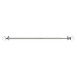 Innovative Decorative Room Darkening Wrap Around Rod & Finial 48-86 by Achim Home Décor in Brushed Nickel