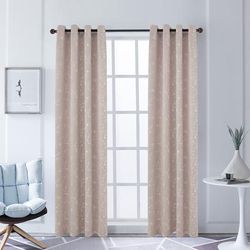 Lyndale Joy Embroidered Room Darkening Curtain.