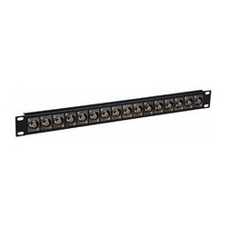 TecNec 16-Port 4K/8K 12G-SDI Feed-Through Grounded BNC Patch Panel (1 RU) 16X1UHD-BNCR