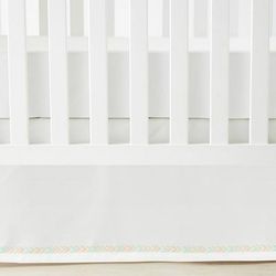 Printed Textured Arrow Crib Skirt Multi Single 28x52x16 - Lush Decor Baby 16T007310