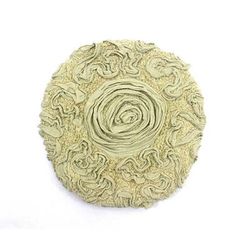 Bell Flower Bath Rug Collection by Home Weavers Inc in Green (Size 18" X 18")
