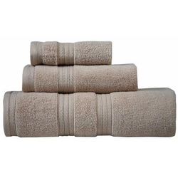 Waterford 3 Piece Bath Rug and Towel Collection by Home Weavers Inc in Linen