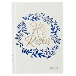 "He is Risen" Hardcover Journal - Luke 24:34