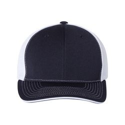 Richardson 172 Sportmesh Trucker in Navy Blue/White Split size Small | Polyester/Spandex Blend