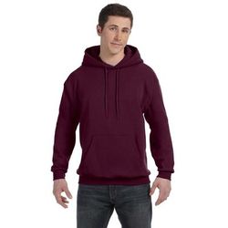 Hanes P170 Ecosmart 50/50 Pullover Hooded Sweatshirt in Maroon size 4XL | Cotton Polyester