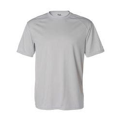 Badger Sport 4120 Adult B-Core Short-Sleeve Performance Top in Silver size Small | Polyester BG4120