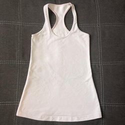 Lululemon Athletica Tops | Lululemon Razor Back | Color: White | Size: 6