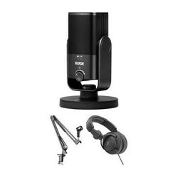 RODE NT-USB Mini USB Microphone Kit with Broadcast Arm and Closed-Back Headphone NT-USB MINI