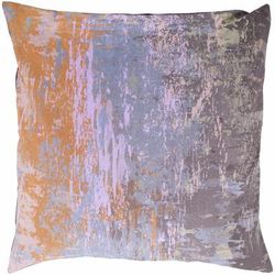 Nhill 22" Square Modern Cotton Dark Brown/Saffron/Charcoal/Seafoam/Sage/Mustard Throw Pillow - Boutique Rugs