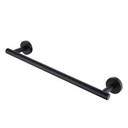 36-in. W Round Stainless Steel Towel Bar In Black Color - American Imaginations AI-34593