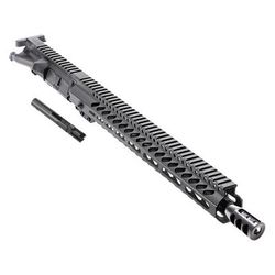 Tiger Rock AR Complete Upper Receiver 9mm Caliber 24in 16in Barrel Straight 1x10 Twist 1/2x36 Thread 15in M-Lok Handguard Compensator Nitride Anodized