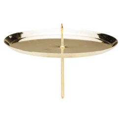 Supports pour bougies, doré, 10 cm Ø, 4 pièces