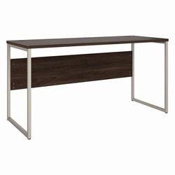 Bush Business Furniture Hybrid 60W x 24D Computer Table Desk with Metal Legs in Black Walnut - Bush Business Furniture HYD260BW