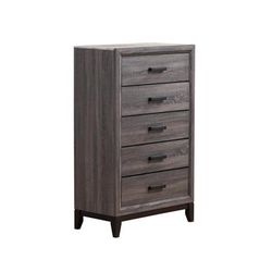 Laura Foil Grey Chest - Global Furniture USA LAURA-FOIL GREY/MARBLE-CH