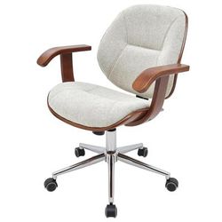 Samuel Fabric Bamboo Office Chair w/ Armrest - New Pacific Direct 1160031-406WL