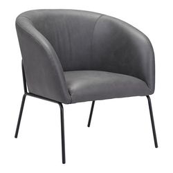 Quinten Accent Chair Vintage Gray - Zuo Modern 109056