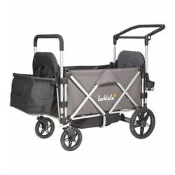 Larktale Caravan (4 Seater) Stroller Wagon Complete Bundle - Mornington Gray / Freshwater Blue