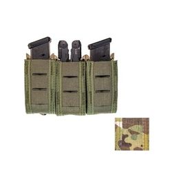 High Speed Gear Duty Triple Pistol Taco U-Mount Pouch MultiCam 41PT03MC