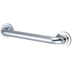 Kingston Brass DR414121 Manhattan 12-Inch Decorative 1-1/4-Inch OD Grab Bar, Polished Chrome - Kingston Brass DR414121