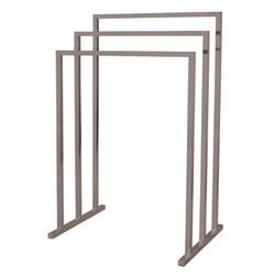 Kingston Brass SCC8288 Pedestal 3-Tier Steel Construction Towel Rack, Brushed Nickel - Kingston Brass SCC8288