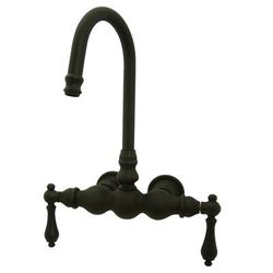 Kingston Brass CC1T5 Vintage 3-3/8-Inch Wall Mount Tub Faucet, Oil Rubbed Bronze - Kingston Brass CC1T5