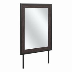 kathy ireland® Home by Bush Furniture Atria Bedroom Mirror in Charcoal Gray - Bush Business Furniture ARA130CR