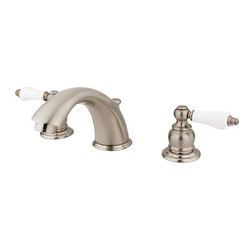 Kingston Brass KB978B Widespread Bathroom Faucet, Brushed Nickel - Kingston Brass KB978B